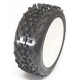 Gomme 1/8 OFF ROAD STAR PIN EVO incollata su cerchio BIANCO con esagono 17