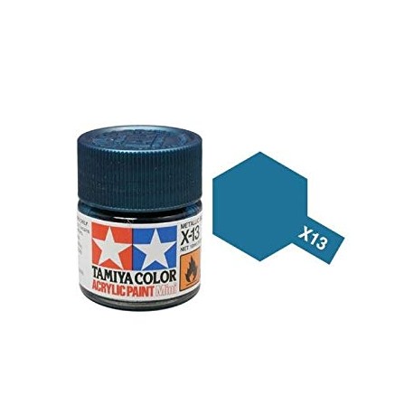 TAMIYA 81513 Blu Metallico x-13 Metallic Blue Acrilico
