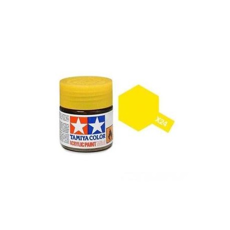 TAMIYA 81524 Giallo Chiaro x-24 Clear Yellow Acrilico