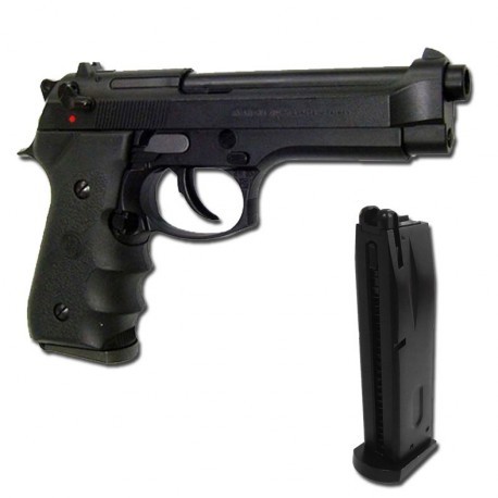 PISTOLA SOFTAIR GAS BERETTA 92 ABS SCARRELLANTE GGB1B - KJW