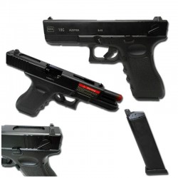 PISTOLA SOFTAIR GLOCK G18 GAS SCARRELLANTE RAFFICA J.G.