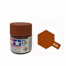 TAMIYA 81534 marrone metallizzato x-34 Metallic Brown Acrilico