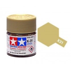 TAMIYA 81531 oro di titanio x-31 Titanium Gold Acrilico