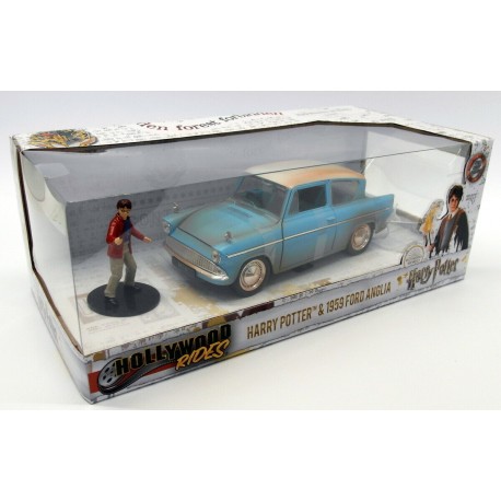 Harry Potter 1959 FORD ANGLIA con Harry Potter figura scala 1:24 Jada Toys