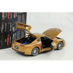 Toyota Supra Fast & Furious Slap Jack's oro 1995 scala 1:24 Jada Toys