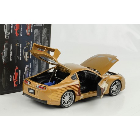 Toyota Supra Fast & Furious Slap Jack's oro 1995 scala 1:24 Jada Toys